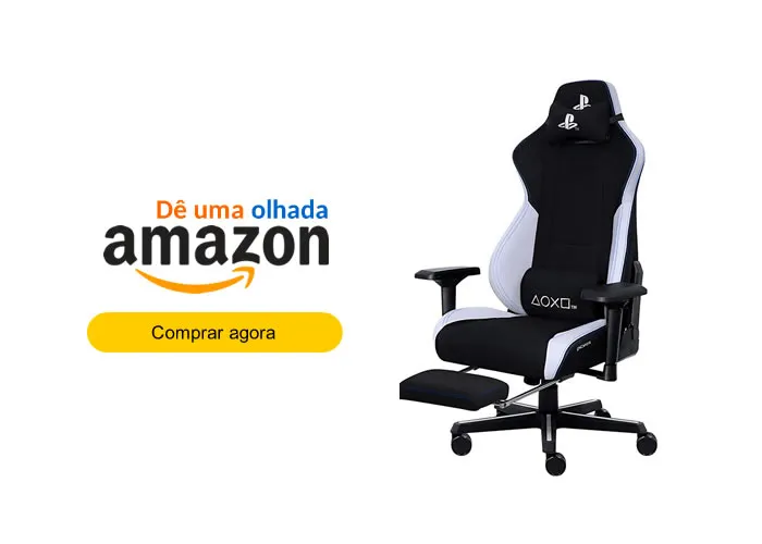 Cadeira GAMER Playstation, Melhor cadeira Gamer, Cupom desconto Amazon  ePoltronas Gamer