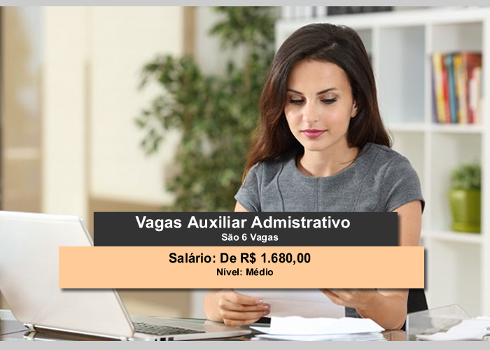 Vagas Assistente Administrativo 