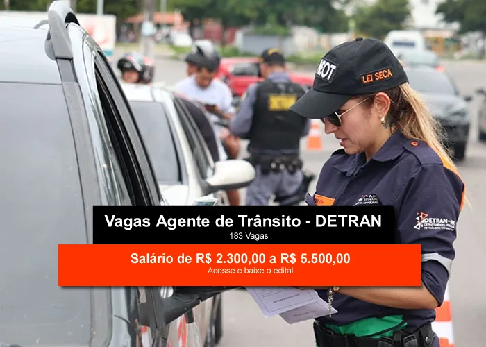 Mais informações sobre o concurso DETRAN-AM 2022:

Nível Superior

Instituição DETRAN-AM - Departamento de Trânsito do Amazonas 

Vagas: 183 vagas

Inscrições: De 08/03/2022 a 06/04/2022

Salário: De R$ 2.300,00 a R$ 5.500,00

Taxa de Inscrição: De R$ 65,00 a R$ 75,00

Provas: 15/05/2022

Organizadora: IBFC

Nível superior

    Administrador – 3 vagas
    Agente de Trânsito – 55 vagas
    Analista de Sistemas de Informação – 3 vagas
    Analista Jurídico – 4 vagas
    Arquiteto – 1 vaga
    Arquivista – 1 vaga
    Assistente Social – 1 vaga
    Comunicação Social – 1 vaga
    Contador – 2 vagas
    Designer – 1 vaga
    Economista – 1 vaga
    Engenheiro com Especialização em Trânsito – 1 vaga
    Estatístico – 1 vaga
    Examinador de Trânsito CNH AB – 7 vagas
    Examinador de Trânsito CNH AD – 23 vagas
    Examinador de Trânsito CNH AE – 10 vagas
    Médico com Especialização em Medicina de Tráfego ou Perícia de Trânsito – 2 vagas
    Pedagogo – 1 vaga
    Perito de Acidente de Trânsito – 3 vagas
    Psicólogo com Especialização de Trânsito – 2 vagas

- Apostila Impressa DETRAN-AM 2022 - Agente de Trânsito;

- Curso Online de Língua Portuguesa, Informática, Direito Constitucional, Raciocínio Lógico e Matemática.

 

A Apostila DETRAN-AM 2022 - Agente de Trânsito foi elaborada de acordo com o edital 01/2022, por professores especializados em cada matéria e com larga experiência em concursos.

 

O conteúdo foi organizado, visando uma fácil assimilação do conteúdo e, assim, uma melhor otimização no tempo de aprendizagem.

 

Características:

- Material Impresso;
- Possui textos com exercícios ao final de disciplinas básicas e específicas;
- Conteúdo completo, de acordo com o Edital 01/2022;
- Materiais digitais para reforçar a sua preparação;
- Apostila elaborada por professores especializados em concursos.


Matérias da Apostila:

Língua Portuguesa

Noções de Informática

História e Geografia do Amazonas

Legislação de Trânsito

Noções de Direito Constitucional

Noções de Direito Administrativo

Noções de Administração Pública

Conhecimentos Específicos


Acesse para baixar apostila de estudo !, Apostila Detran AM, Concursos Abertos AMAZONAS e Edital concurso DETRAN AM, em, Brasil