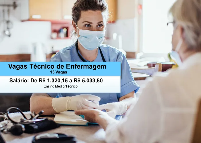 Vagas Técnico em Enfermagem