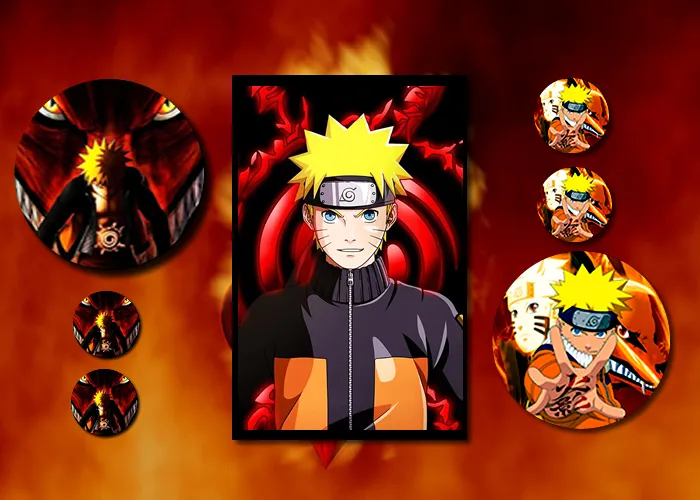 Naruto placas mdf