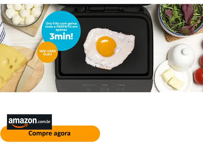 Sanduicheira, Características especiais:Revestimento antiaderente, Leve
Cor:Preto
Material:Plástico
Marca:Cadence
Dimensões do produto:22,3P x 21,5L x 7,8A centímetros


Sobre este item:

Botão Liga/Desliga com LEDs indicadores: Não precisa tirar da tomada.
Pés Embutidos mais firmes: A sanduicheira não tomba.
Chapas Antiaderentes + Profundas: 80%* + ESPAÇO mais versátil.
Chapas + SIMPLES DE LIMPAR: Superior grill, Inferior LISINHA!
Alça embutida e Base Porta Fio: Área protegida de aquecimento. 750 W de potência, Cafeteira expresso, Chaleira eletrica, em, Casa e Jardim