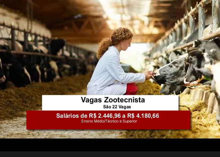 Vagas Zootecnista - Inscrição